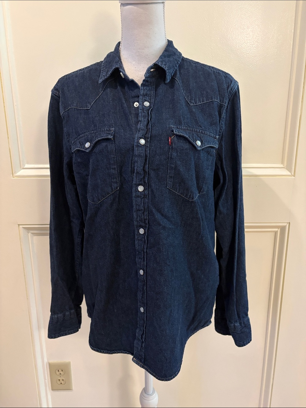 Levi's Dark Indigo Denim Button-Front Shirt